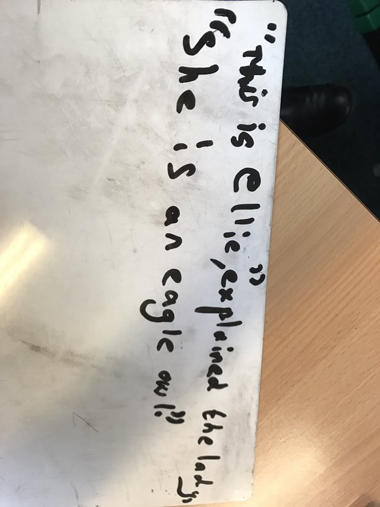 caradogprimary's tweet image. Finishing up our work on #speechmarks #indirect🔁direct #punctuating 🤔👍🏽📝🗣