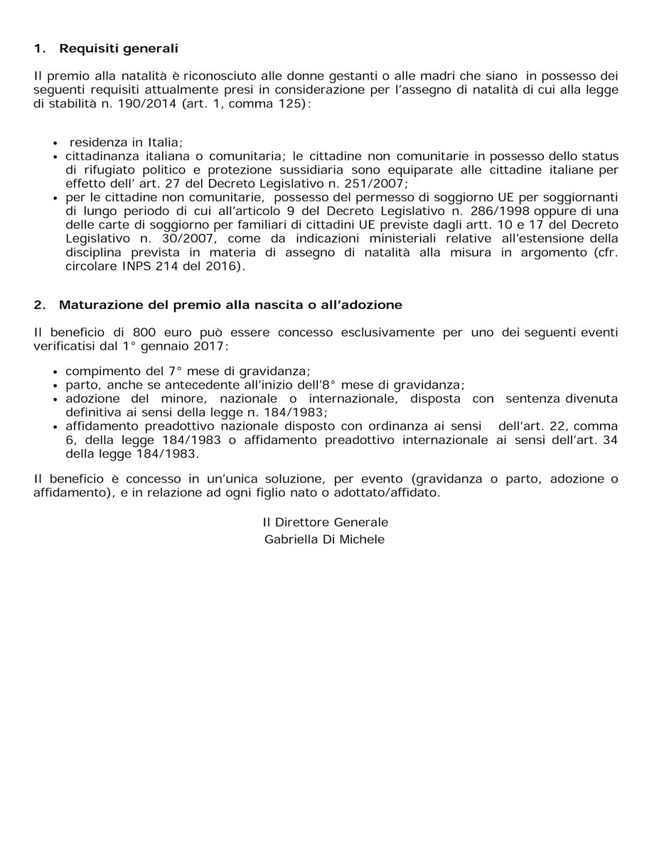 titti_disalvo's tweet photo. Pubblicata sul sito @INPS_it circolare per accedere a #bonusmamme. Un altro passo avanti per pieno diritto universale alla #maternità https://t.co/gLlCn9fT5i