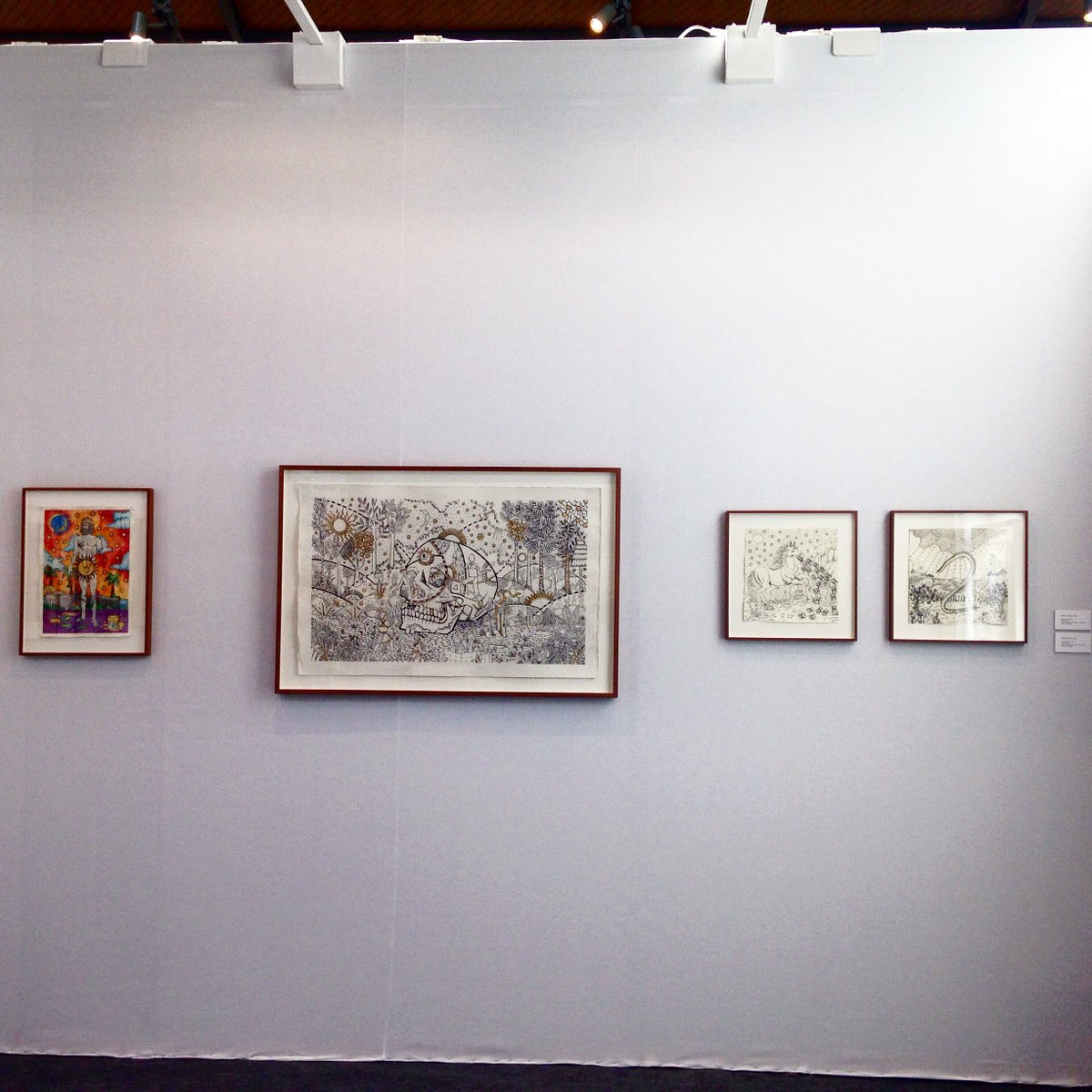 AgathePitie's tweet photo. Vue d'exposition #agathepitie #michelsoskineinc #drawing #drawingnow2017 # contemporaryart #artfair https://t.co/ZY46yQ4u2i