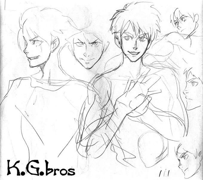 ◎落書き～。
サクサク描いた感じですね。
イキオイがあって好き。 