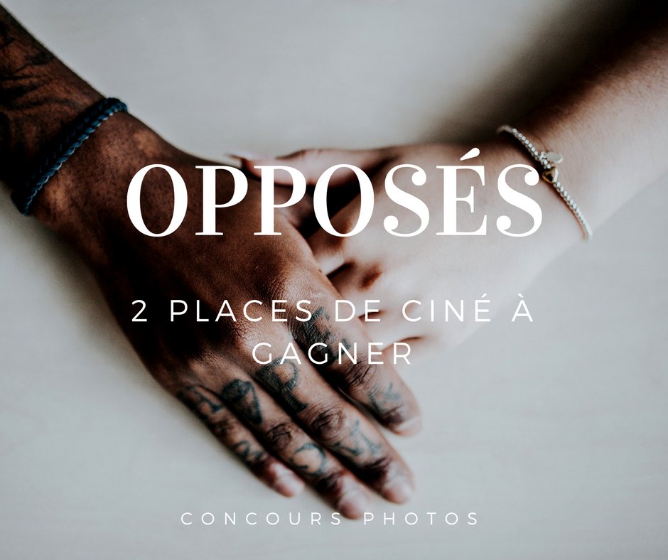Envie de #gagner 2 places de #cinema ? RDV sur l'appli @Picture_Hit et participe au concours photos "Opposés" ! Bonne chance 😉