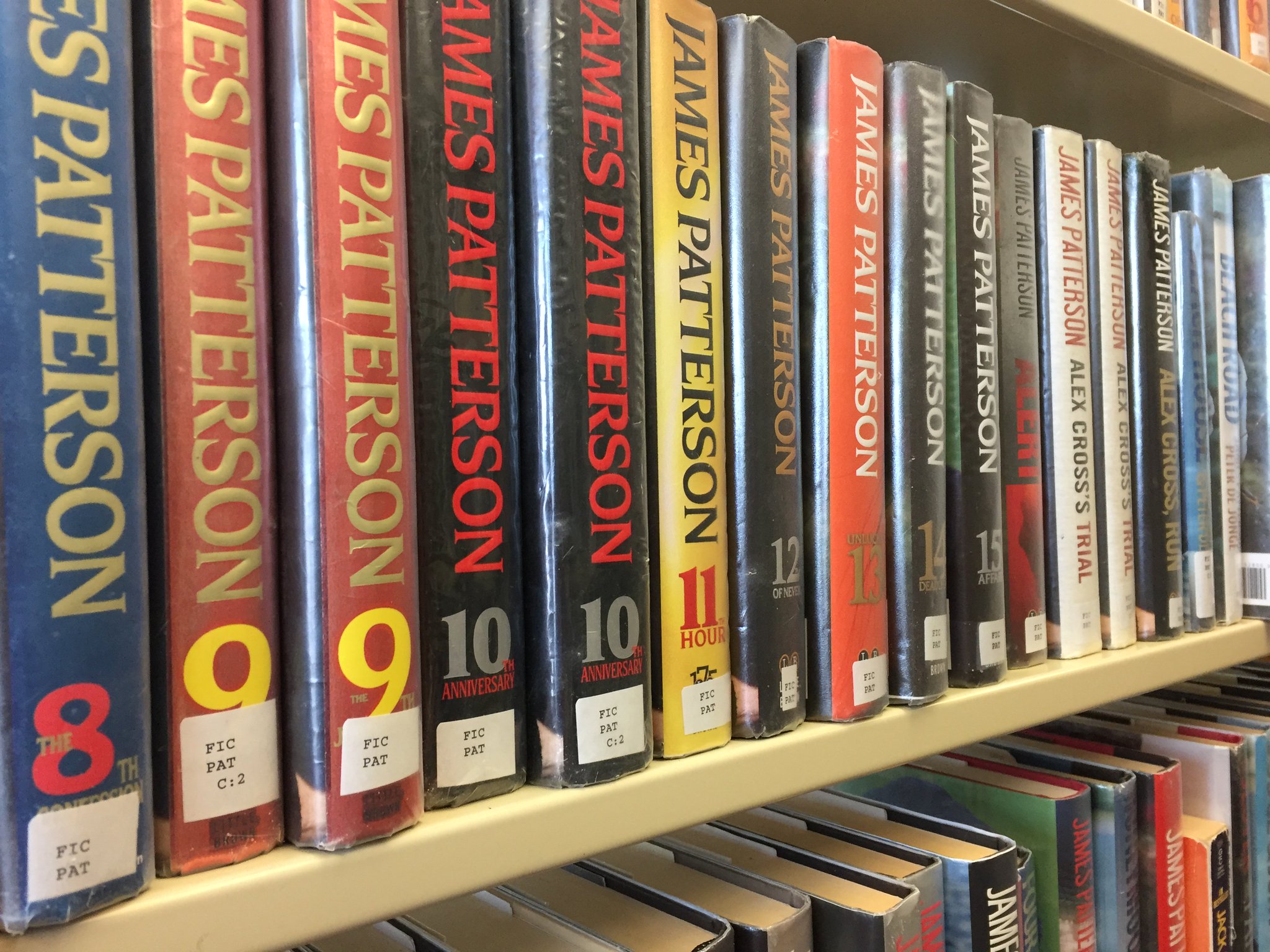 Happy birthday to James Patterson, author of many, many, many books. 