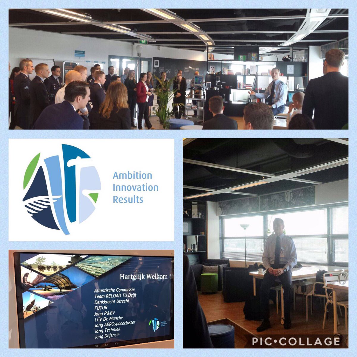 Vandaag bij <a href="/innovationair/">Innovatiecentrum AIR</a> workshops #5thgen <a href="/Kon_Luchtmacht/">Koninklijke Luchtmacht</a> met young professionals van binnen en buiten defensie. Mooie ideeënfabriek!
