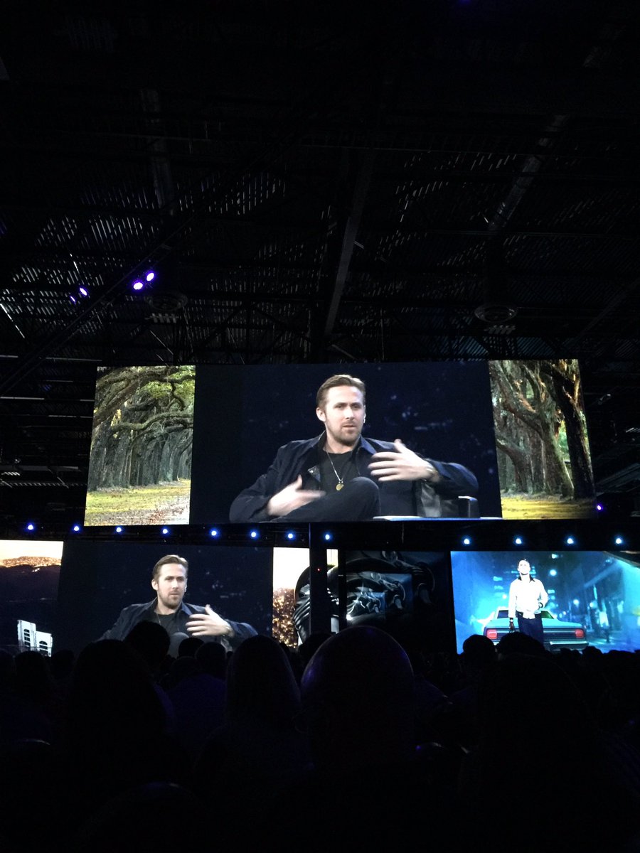 sjbmccann's tweet photo. Ryan Gosling is by far the most cogent celebrity speaker @adobe has hosted in the last three years. #experiencematters #AdobeSummit https://t.co/hc51FyQzEj