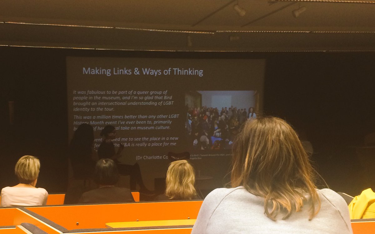 Babalynne's tweet photo. Hurray for @birdlabird, @DanNouveau & @V_and_A vollies - #creatingspacefordialogue https://t.co/ZbVHURDPIM