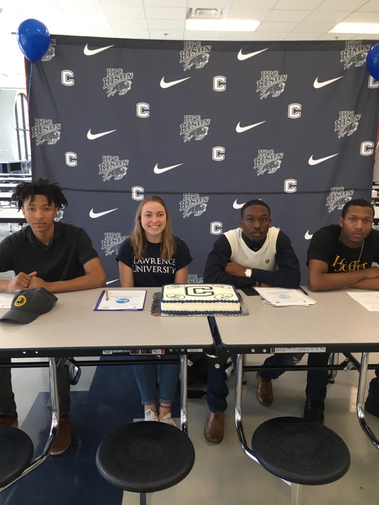 Let them eat cake! 4 more to the next level. Tyrese Williams-Pfieffer-track; LJ McLean-Averette-football