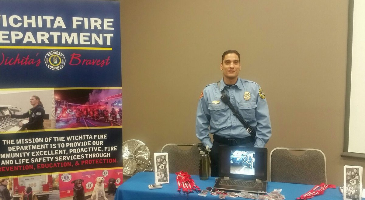 WichitaFireDept's tweet photo. Visit us @workforcecenter to learn how to become one of "Wichitas Bravest" #futureFF #wfdhiring https://t.co/MtoA6OC27W