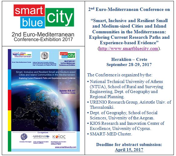 iygu_grrac's tweet photo. 2nd Euro-Mediterranean Conference on Smart, Inclusive &amp; Resilient Small &amp; Medium-sized Cities / Island Communities (https://t.co/ubcz1pENr2 https://t.co/S2rc7xLkso