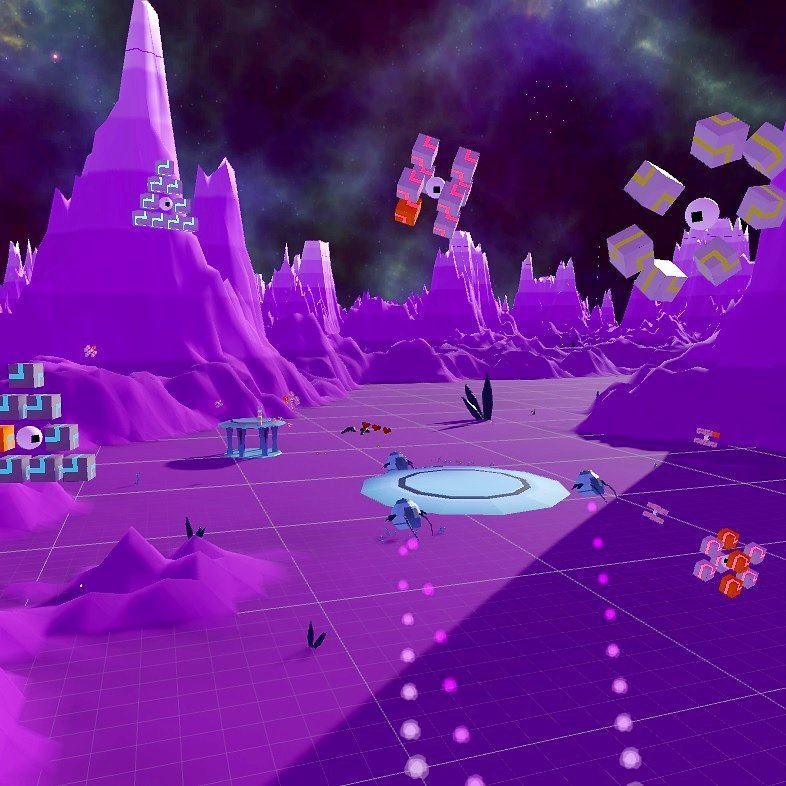 Progress pic! Our first #indiegamedev #vr project is coming right along. Any suggestions for a title? 🚀