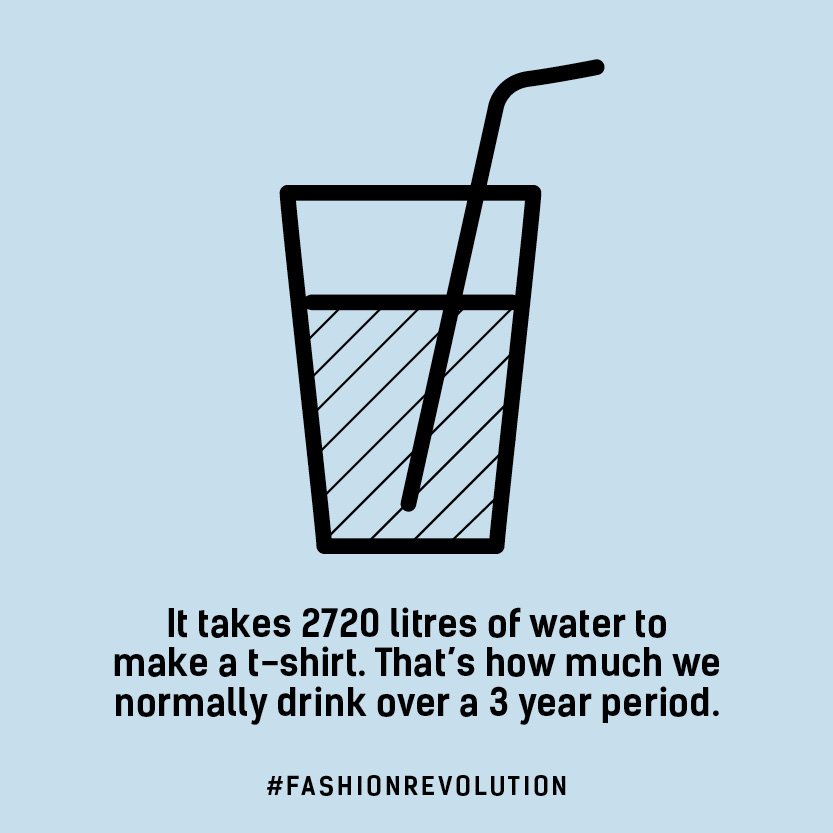 Fash_Rev's tweet image. Today is #worldwaterday. Care for your clothes! A lot of water went into making them! #fashionrevolution