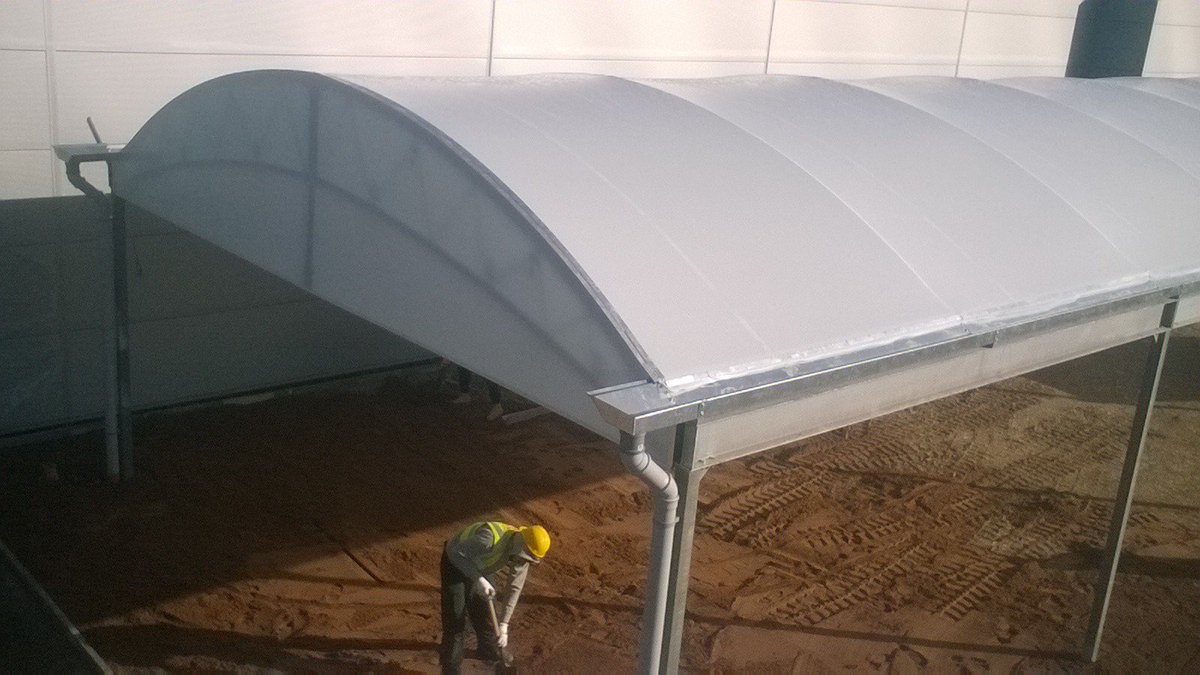 NatStructures's tweet photo. New lattice hoop #canopy installed for @TheRangeUK Cannock https://t.co/qzwtqM1Yrp