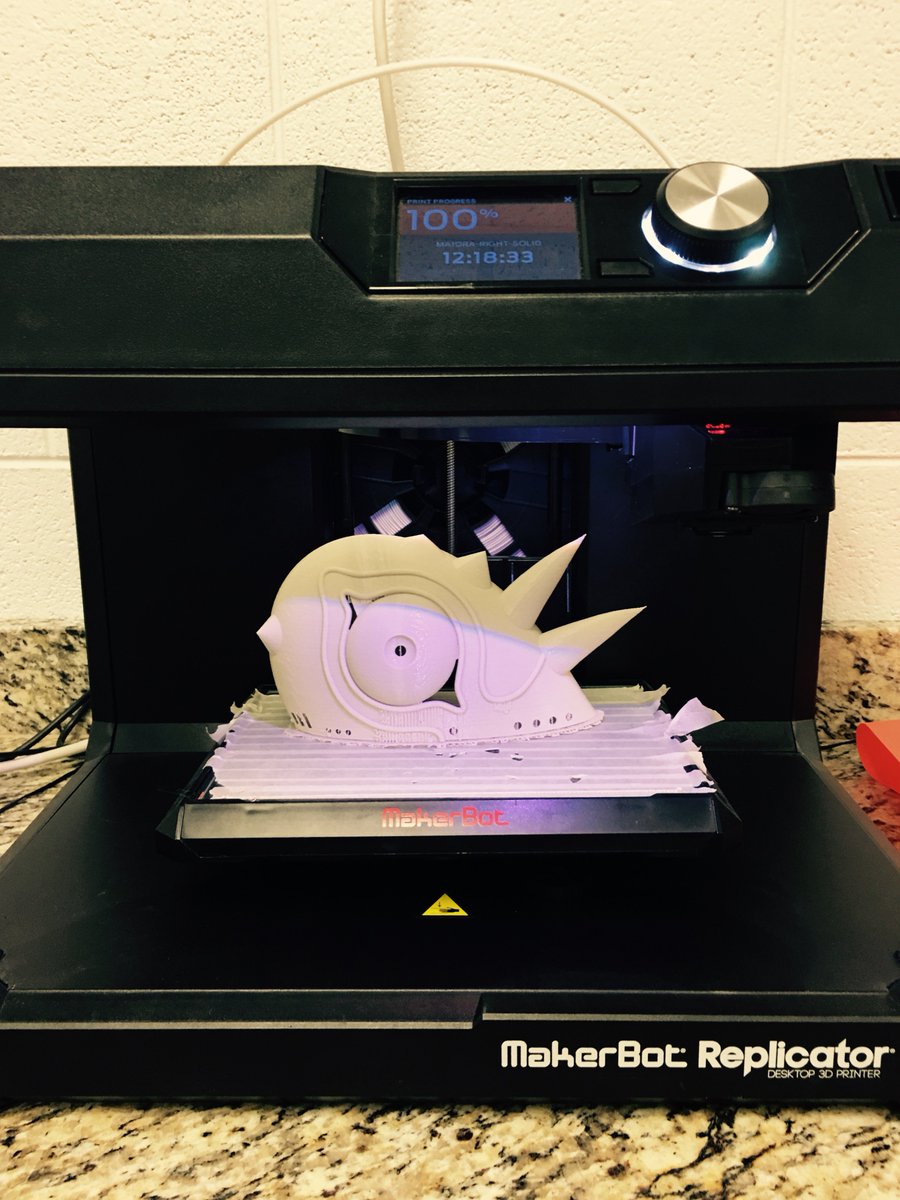 BHSDawgLibrary's tweet image. Our 3-D printer has been busy this week! Can you guess what this is going to be? #futurereadylibrary #makerspace