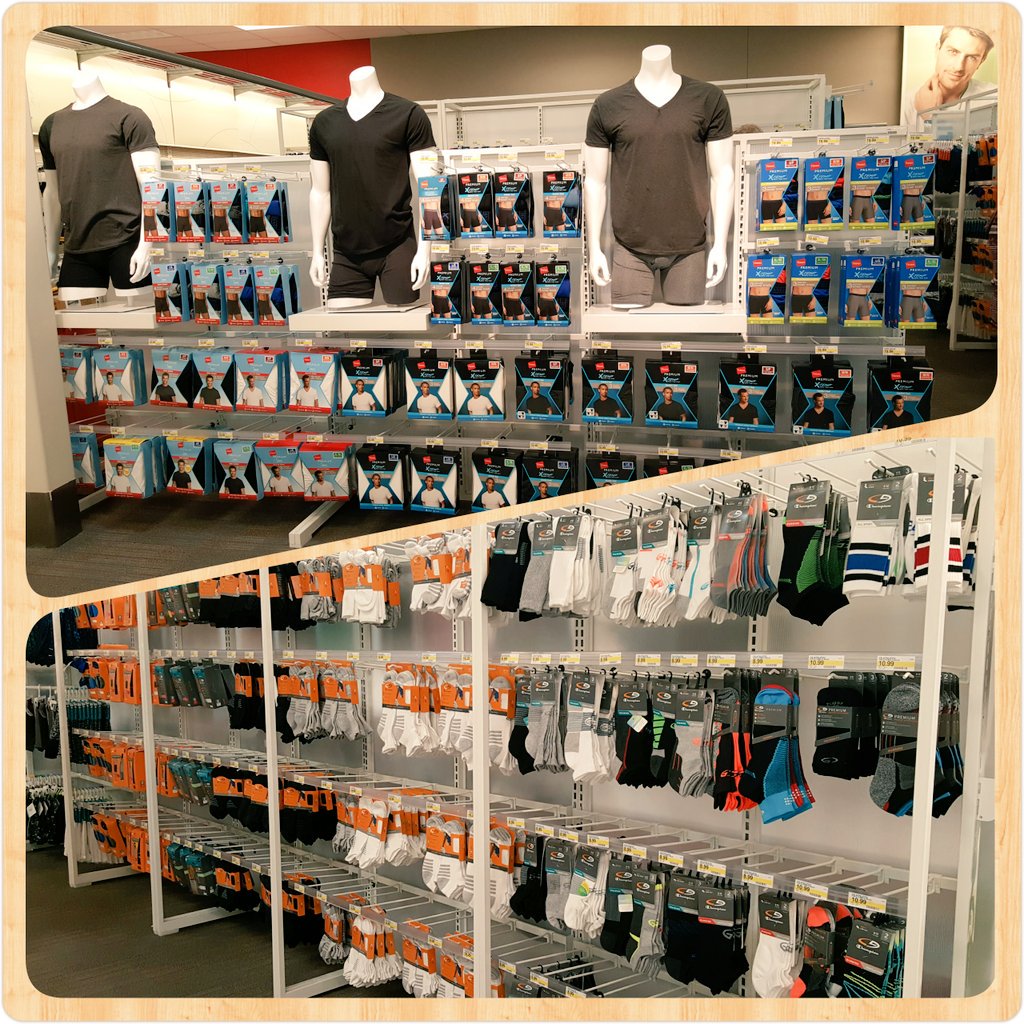 TargetCher's tweet photo. Completing Men's basics adds the finishing touches to a handsome looking Men's department. 🎩😎 #T2033 #DrivingSales #ResetRefresh https://t.co/hqJd923axj