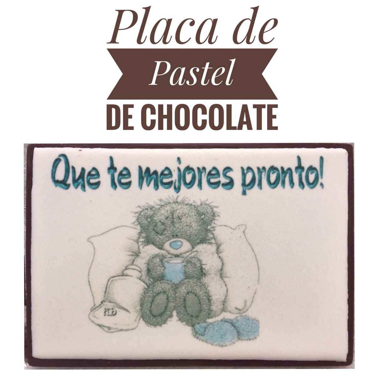 KcaoChocolates's tweet photo. Un chocolate siempre alegra a cualquiera! ... y más si estas enferm@. 
Placa pastel de chocolate 
#chocolateimpreso #detalle #getwellsoon https://t.co/Eq9FN5dCc8