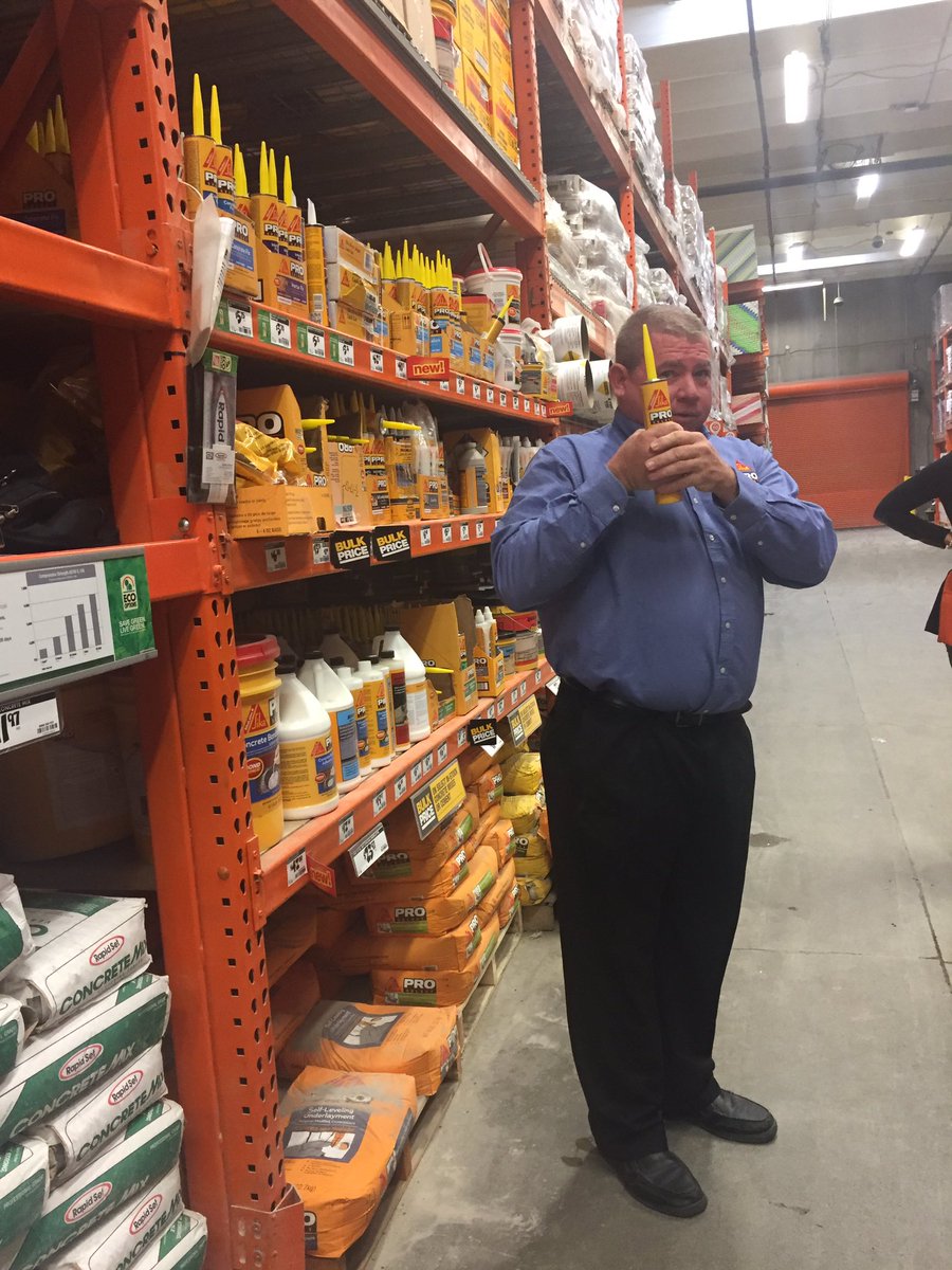 JacksonBerryman's tweet photo. Product Knowledge with #Sika concrete. Trained up at Lander-4702 #homedepot https://t.co/zLLAgErLL0