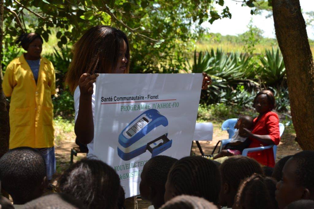 FioHealth's tweet photo. Show &amp; tell! Our "Know for Sure" campaign with Ivanhoe Mines is empowering #DRC communities with tools for #malaria testing &amp; tracking. https://t.co/e01xYhqmGg