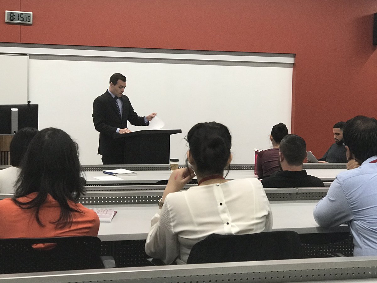 Delegation of law profs from Pakistan starting off Day 3 <a href="/ASUCollegeOfLaw/">Sandra Day O’Connor College of Law at ASU</a> with examples of direct and cross examination cc: @ASU_ROLG