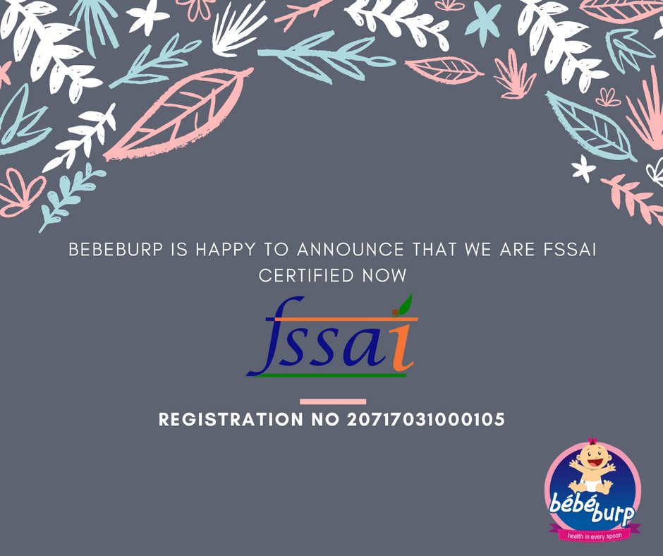 We are happy to announce that we are Fssai certified now <a href="/Eazelly/">Eazelly</a> <a href="/qtrove/">Qtrove</a> <a href="/myBabyChakra/">BabyChakra</a>