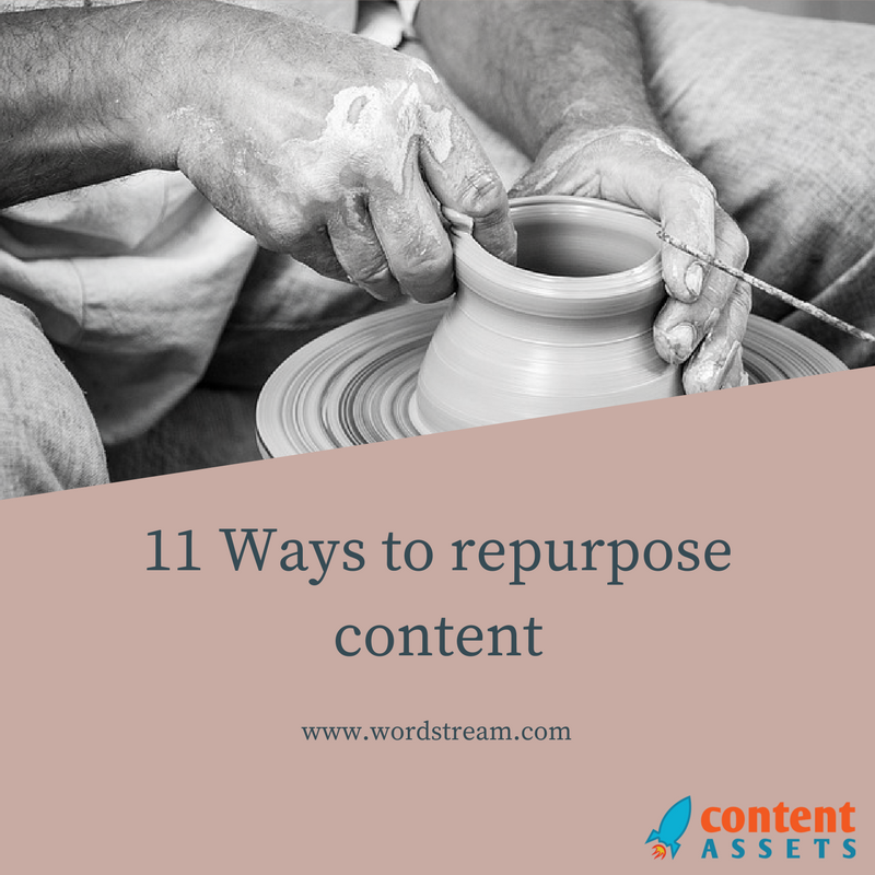 socialpoets's tweet photo. ContentAssets "11 Genius ways to #repurposecontent https://t.co/kN5nnMbyYs via WordStream #b2bmarketing #contentm… https://t.co/HQ11is0xcp"