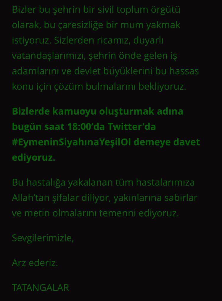 #EymeninSiyahınaYeşilOl