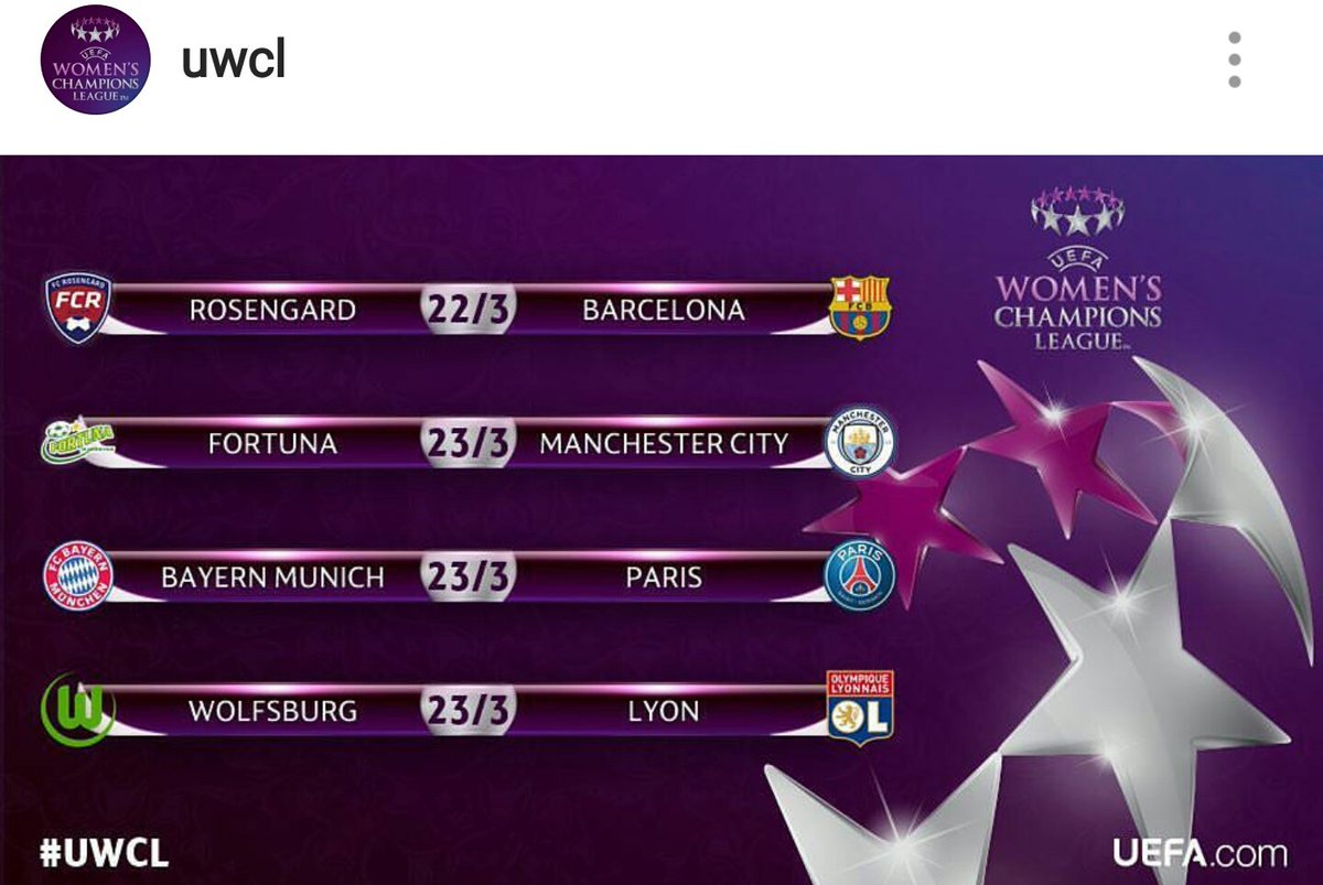 Exciting!!! Good luck RosengÃ¥rd! #UWCL 