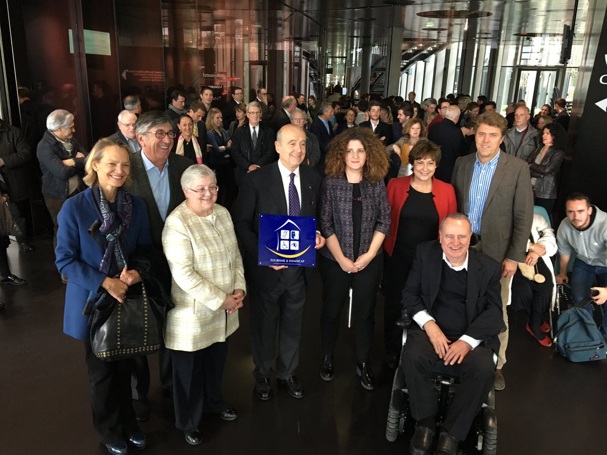 #LaCiteduVin est fière de recevoir la marque d'Etat Tourisme et Handicap pour les 4 déficiences : auditive, mentale, motrice et visuelle.