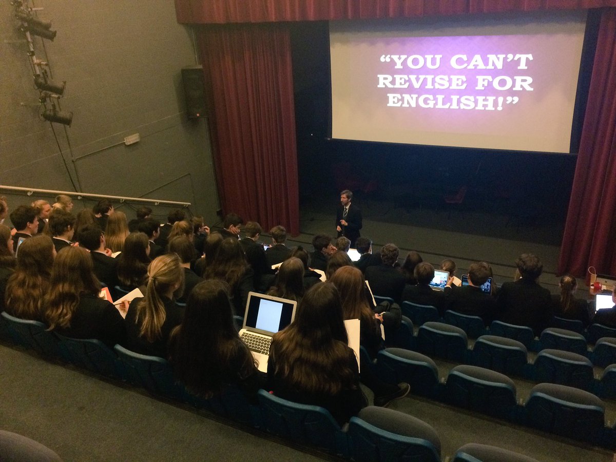 KSBEngLit's tweet photo. Busting the myth with 5th Form this afternoon @KingsBruton #youCANreviseforEnglish #makeeastercount https://t.co/lokcBN5KHP