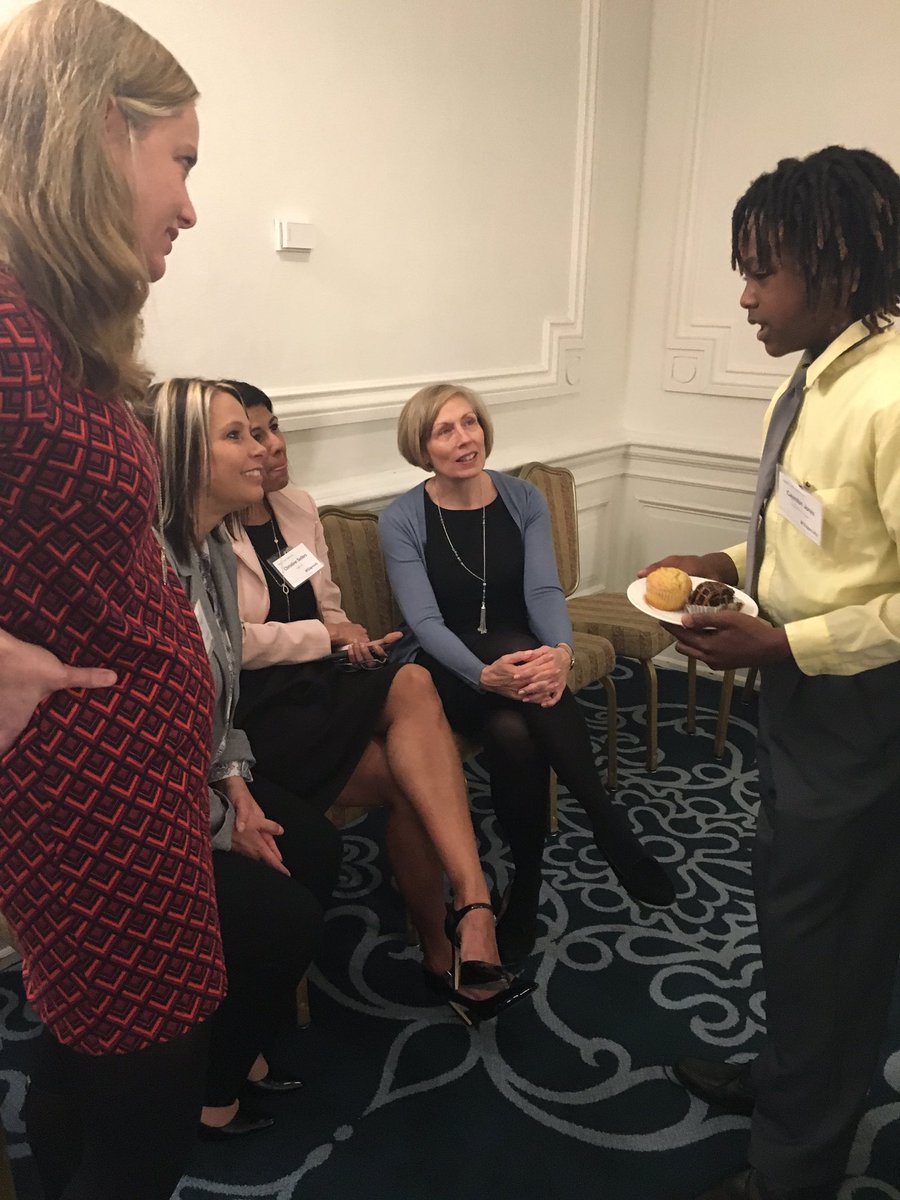 lockettech's tweet photo. Cayedon Jones @AndrewsFESFRC answers questions @EdgenuityInc CEO, Sari Factor, &amp; other reps Great job! @jeffblowe 
@HamptonCSchools #MABLS17 https://t.co/Hi4gBMp7Nv
