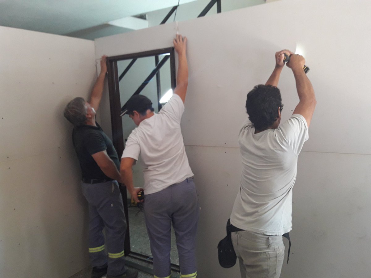 JorgeOdilio's tweet photo. Trabajos de durlock y masillado!!!!!
Oficinas 12-13 edificios Bomberos 
@NicoDucote @MunicipioPilar @jpmartignone @campitosruben https://t.co/kI50xf7xze