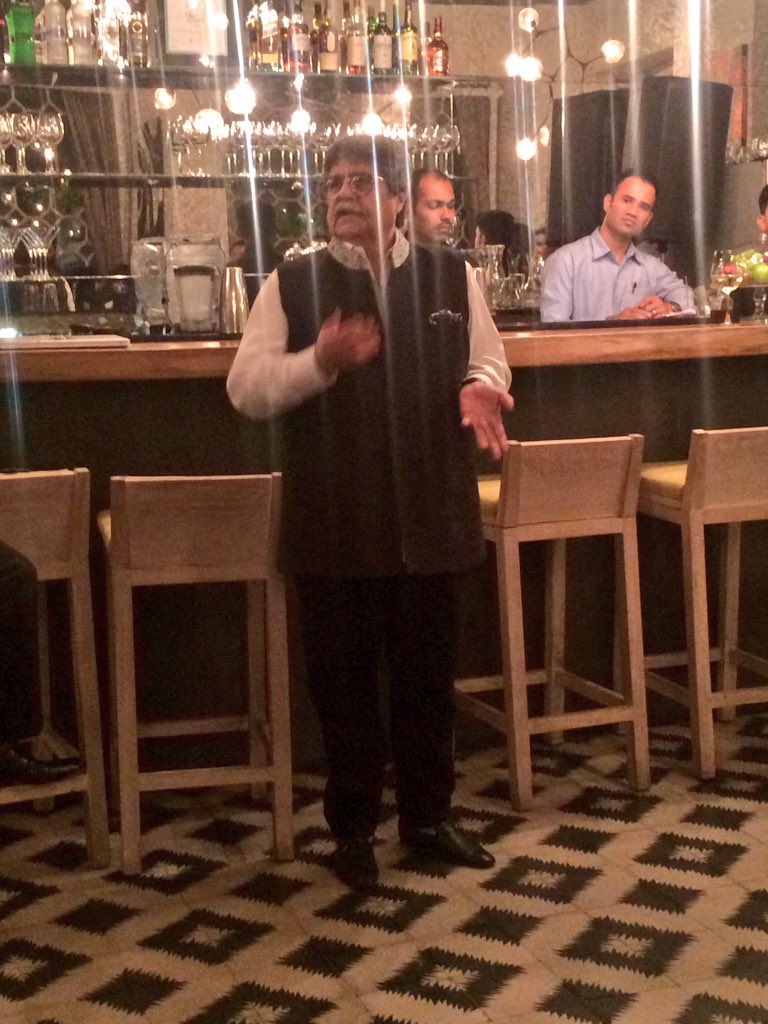 riaangeorge's tweet photo. The man of the hour. #rockymohan #gourmetpassport #foodie #passporttomumbai @gourmetpssprt https://t.co/5OR6tktbeB