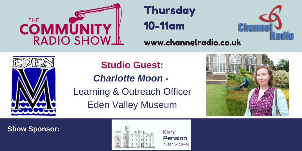 The Community Show🎙 (@community_show) on Twitter photo On tomorrw's #CommunityShow we have guest Charlotte Moon from <a href="/EdenMuseumKent/">Eden Valley Museum</a> talking about #Edenbridge #Museums on channelradio.co.uk On tomorrw's #CommunityShow we have guest Charlotte Moon from <a href="/EdenMuseumKent/">Eden Valley Museum</a> talking about #Edenbridge #Museums on channelradio.co.uk