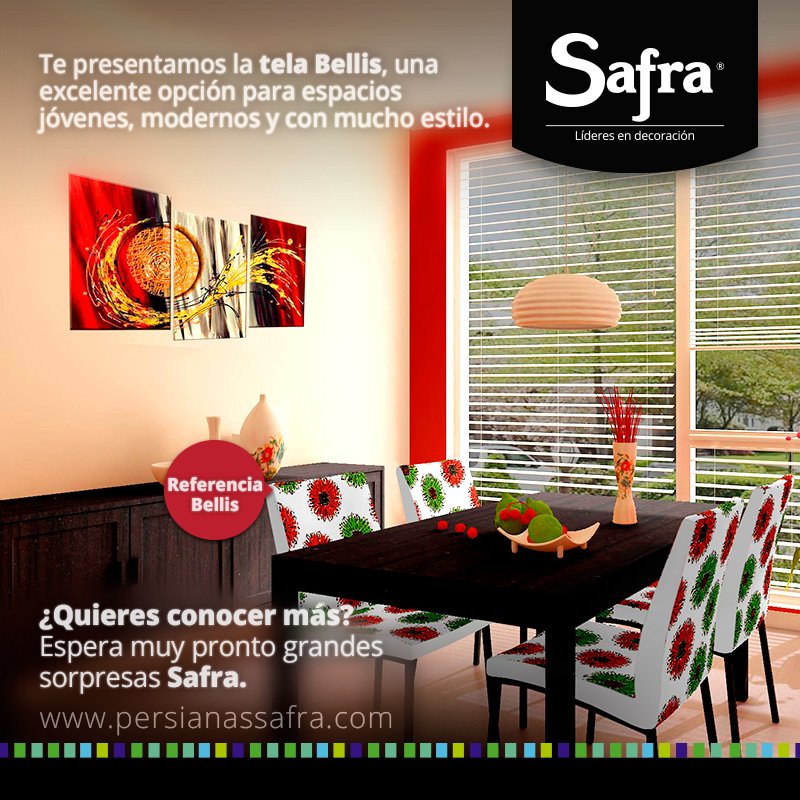 SafraSAS1's tweet photo. #Safra te presenta la #Tela #Bellis ¿Quieres conocer más referencias, pronto una excelente sorpresa. #Tapicero #Decorador #YoSoySafra https://t.co/LaEVp6P2ww
