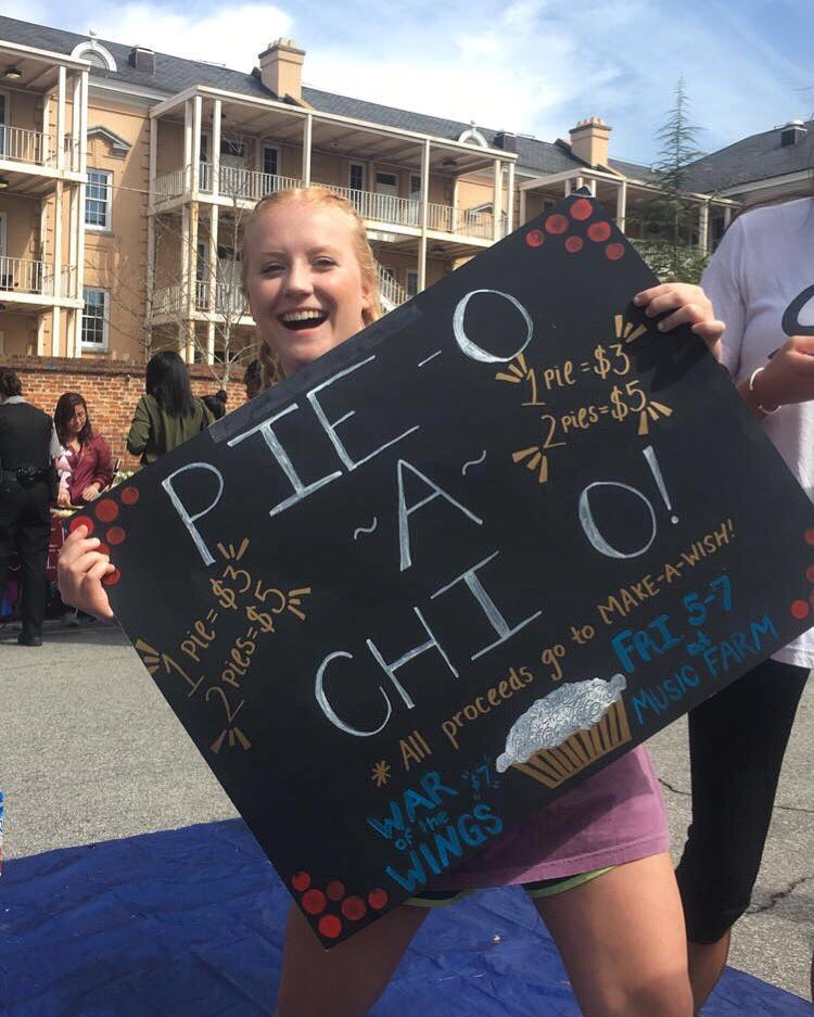 Come out to green street today until 2 pm to pie a chi o benefitting the make-a-wish foundation! 💙🌟