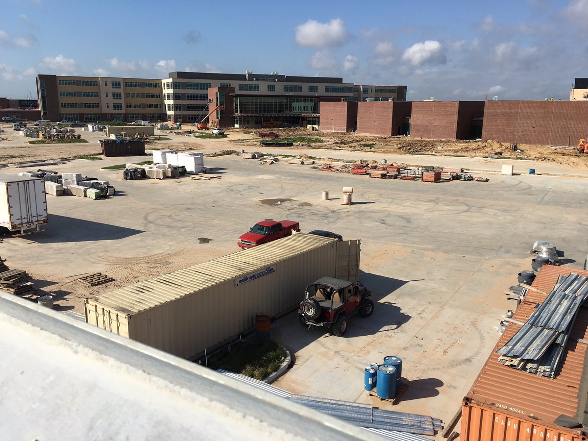 Bridgeland marching band tower and practice lot!