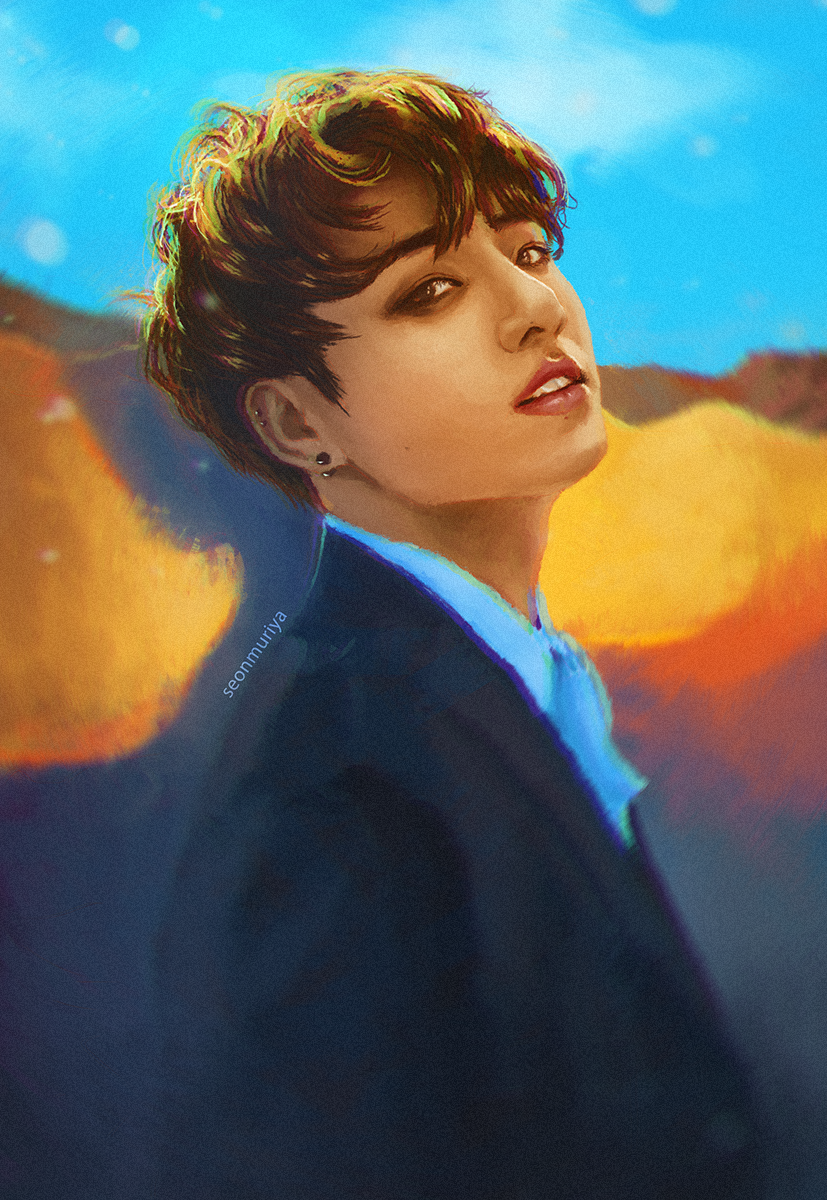 seonmuriya's tweet photo. [fanart] chasing colors #bts #jungkook https://t.co/iYDcE0y4Bt
