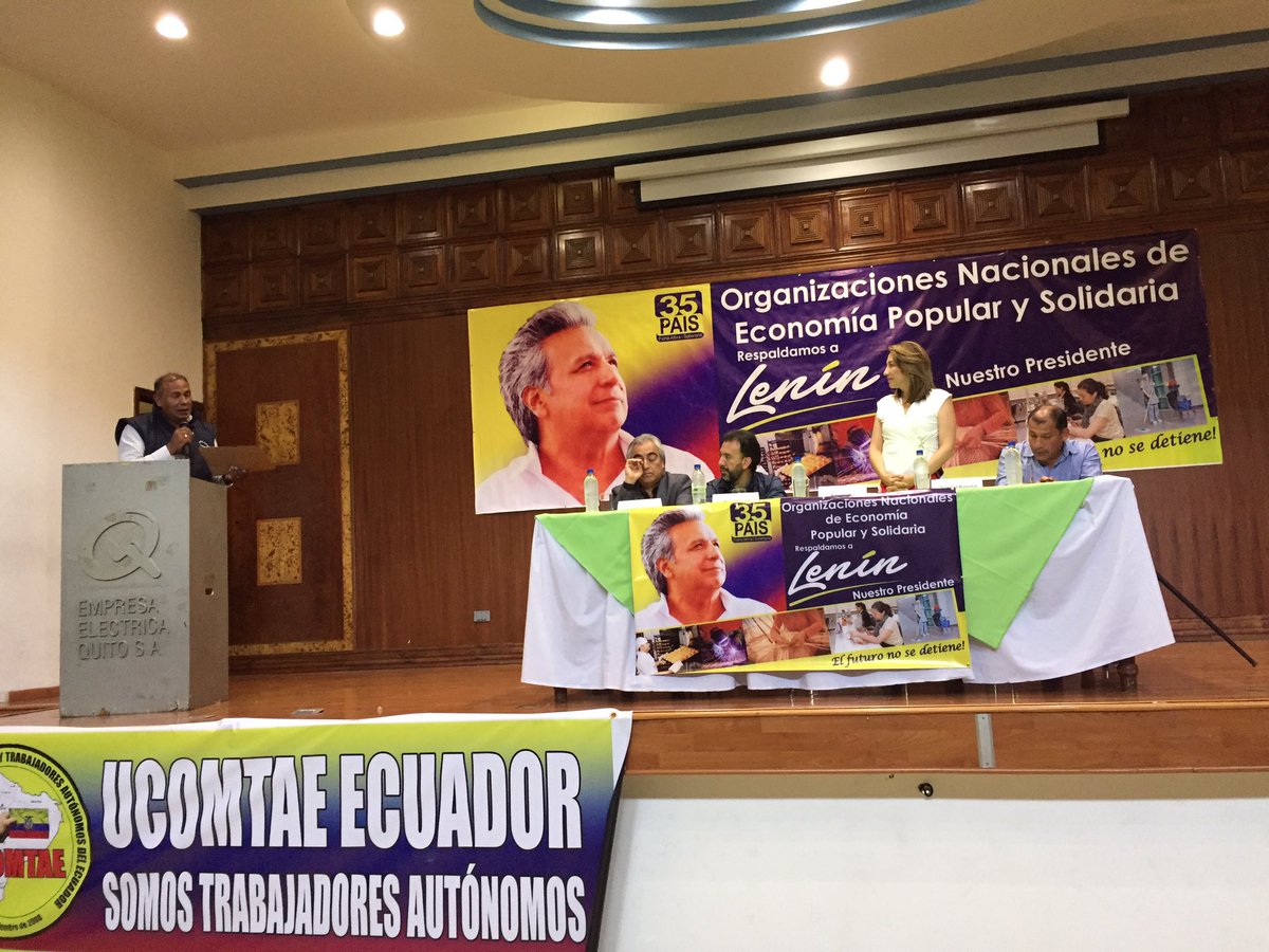 solbuendia's tweet photo. Varias organizaciones sociales de la Economía Popular y Solidaria de todos los rincones de la Patria, muestran su apoyo a @Lenin https://t.co/Eu7ubdMU33