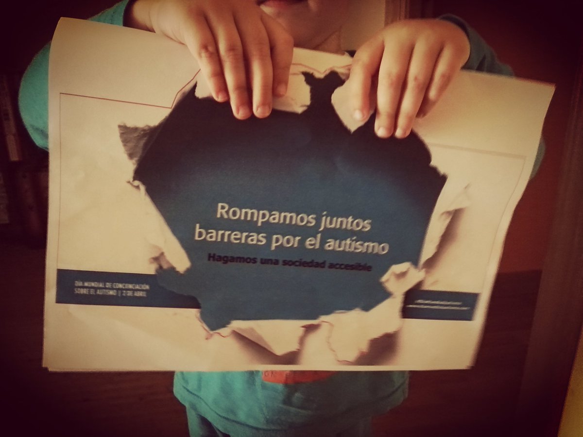 NievesFd's tweet photo. Fotografíate mostrando una barrera para las personas con TEA,  #DiaMundialAutismo #AutismDay2017 @autismoburgos https://t.co/N0v9LnV7i3