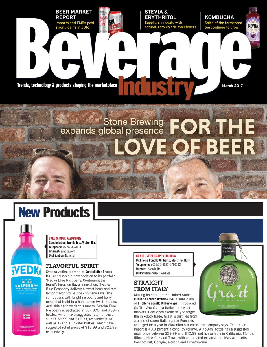 graitgrappa's tweet photo. We're still beaming with pride over our mention in this month's @BeverageInd
Thanks to them for joining our #GRAPPALUTION !
🍇🍇🍇🍇🍇 https://t.co/Sn6DgV92dW