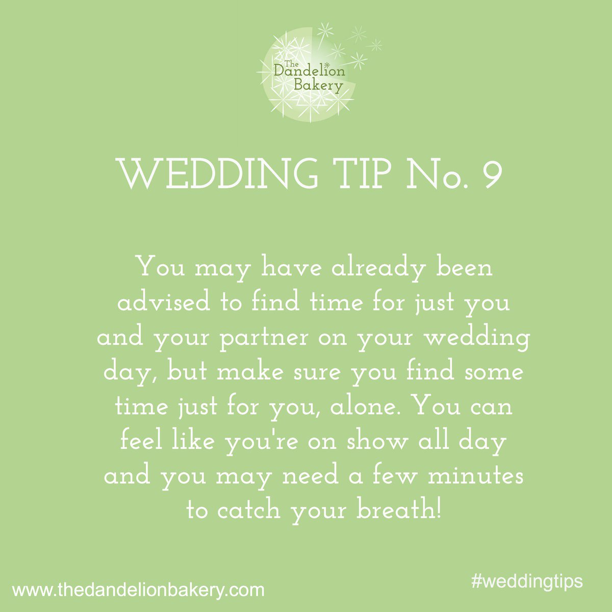 Dandelion_cake's tweet photo. This week's wedding planning top tip #weddingtips #toptips #gettingmarried #weddingplanning https://t.co/fFsDMpTtOW