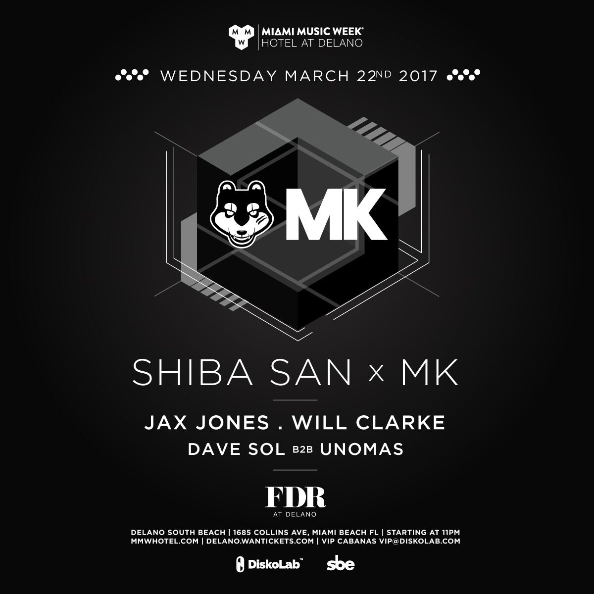 Who's ready for some more #MMWxDelano fun? <a href="/DJSHARAM/">Sharam</a> and friends, tonight. 😉 🔊 #FDRatDelano #MMW #MiamiMusicWeek