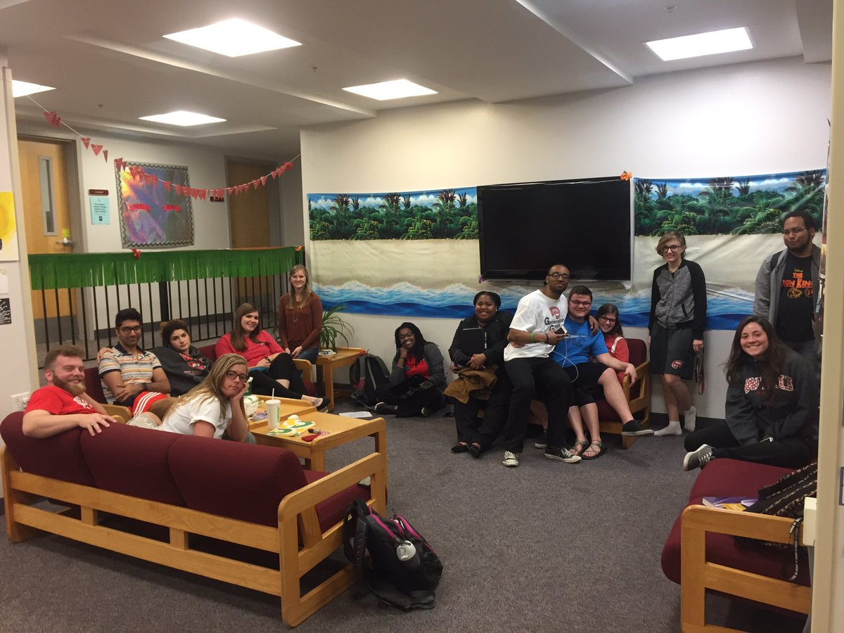 Southwest Hall Council family time. 💜