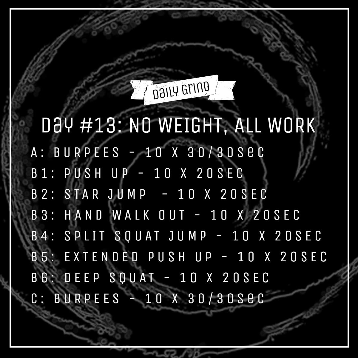 AwakenWithinNow's tweet photo. #dailygrind #grind #workout #fitness #FitnessMotivation #fitfam #fit #bodyweight #noweights #burn #training https://t.co/tOsB51Mkkc https://t.co/f4XB3tsszD