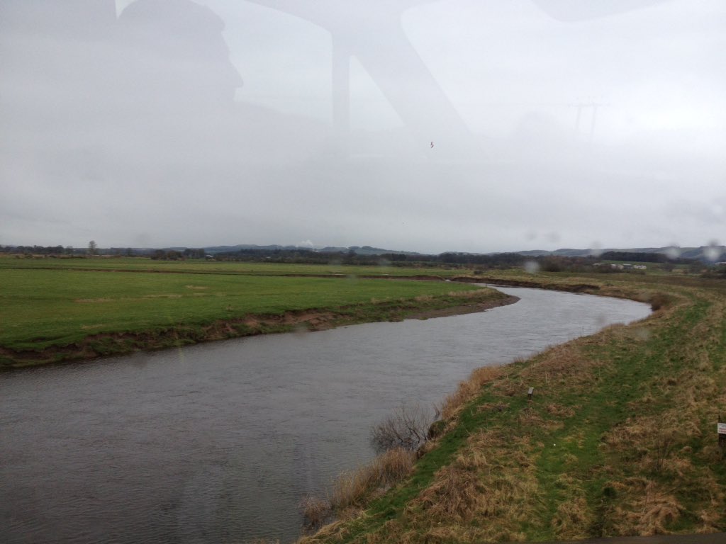 TheSameHillside's tweet photo. The Same Hillside crossing Annan Water today en route to @WildFilmScot at Theatre Royal Dumfries this fri-sun. https://t.co/iPtyxIxHex