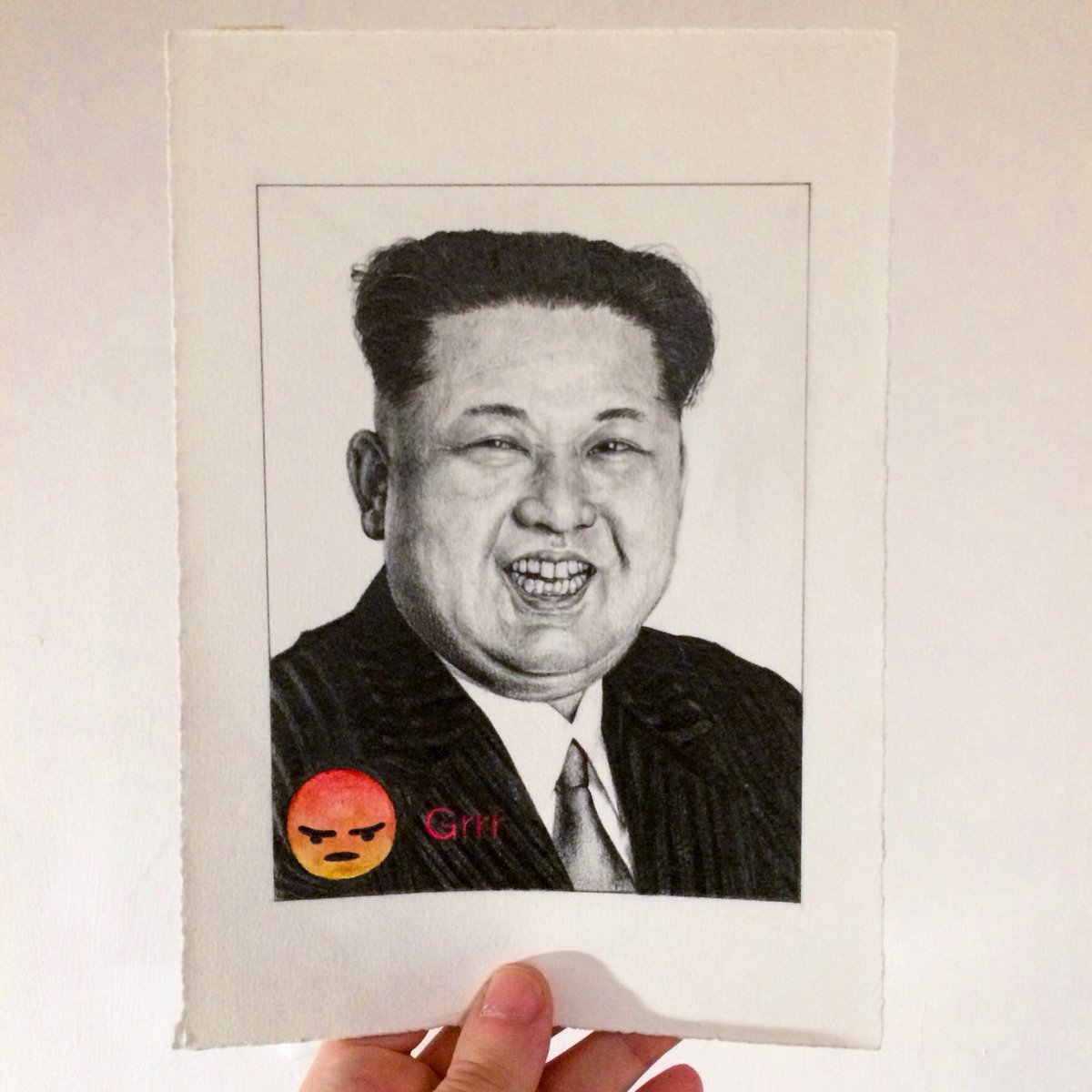 VincenzoRusso86's tweet photo. Finished! #art #contemporaryart #artwork #artist #vincenzorussoart #vincenzorusso #reactions #webactivism #paper #pencil #kimjong https://t.co/AqGoSAzuXZ