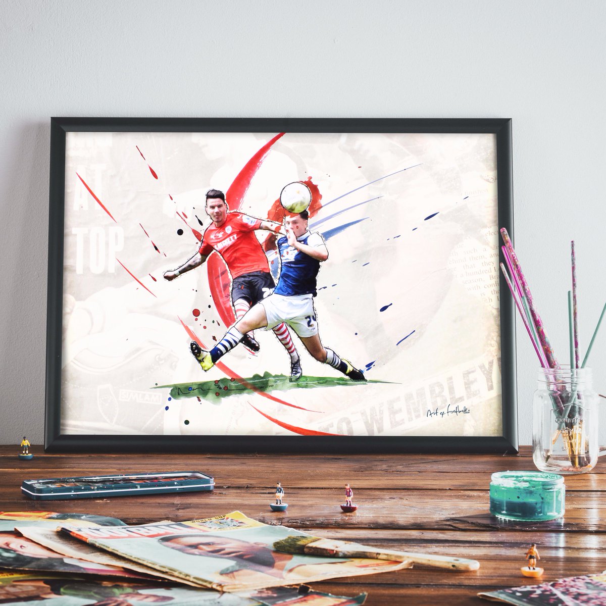 WestStandBogs's tweet photo. Fancy winning a tee or print of THAT Hammill Wembley goal? RT &amp; follow @Art_of_Football to enter https://t.co/DpHycylvzf https://t.co/UAQCEEWcHZ