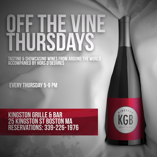 Tomorrow join us for our weekly #OffTheVineThursdays!!