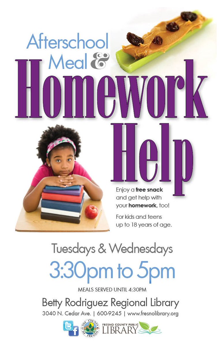 FCPL's tweet photo. Today at @FCPL Betty Rodriguez: #LunchattheLibrary 3:30-4:30 pm &amp; #homeworkhelp 3:30-5 pm. Hope to see you there, @McLaneCommunity! https://t.co/aqYzoqTYwW