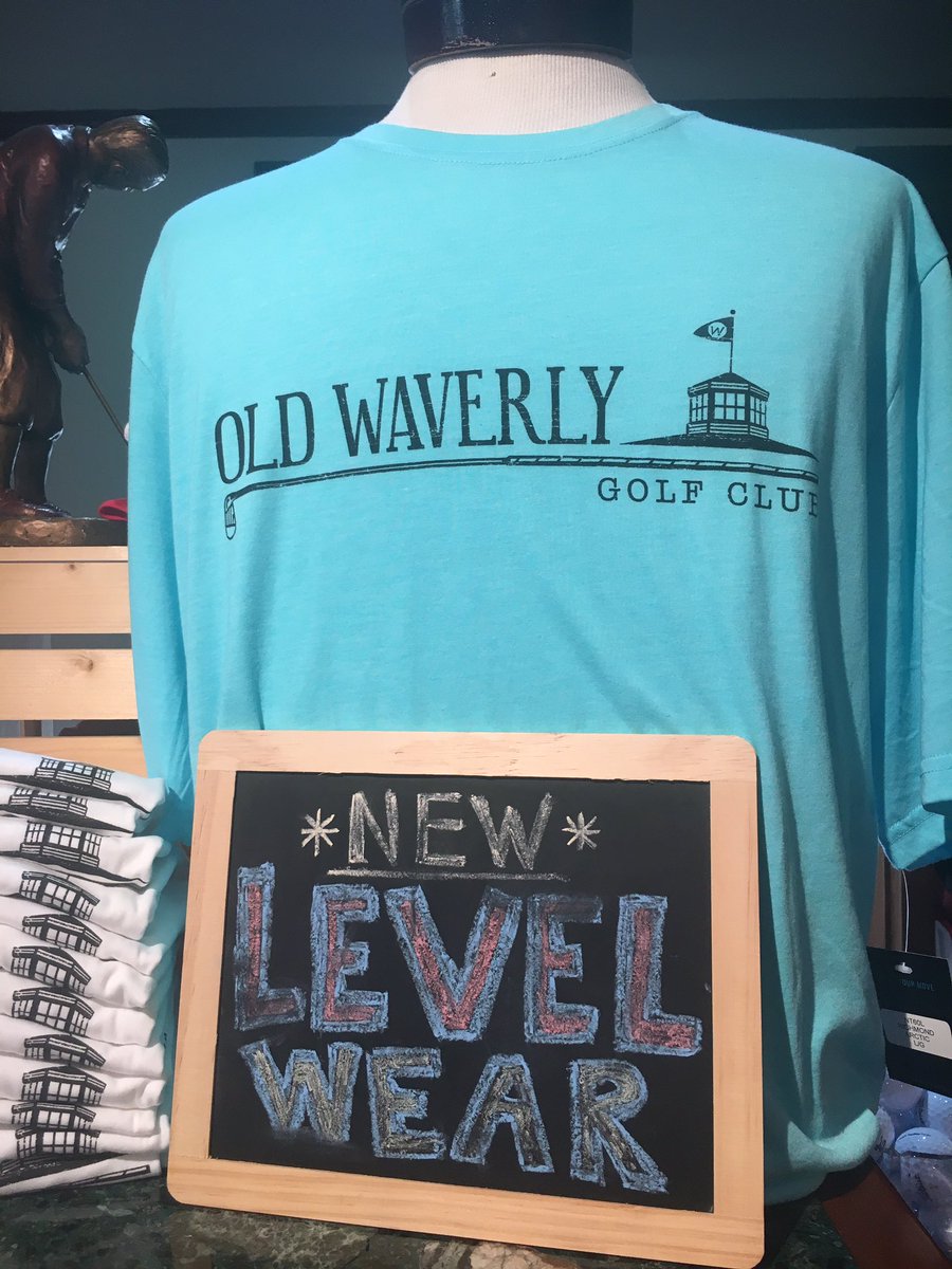 OldWaverlyShop's tweet photo. An old favorite is back with a new look! A new shipment of @LevelwearGolf T-Shirts have arrived in the Golf Shop! https://t.co/Mk2k6lRy73