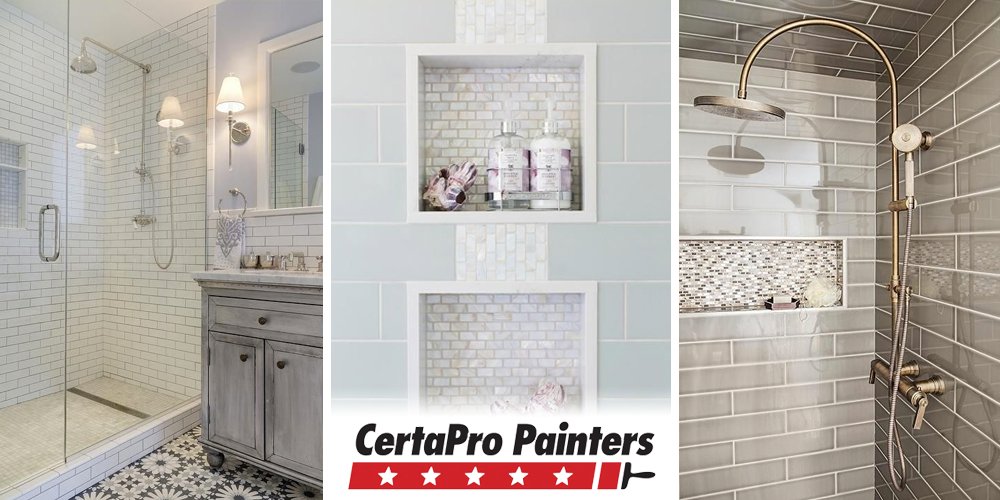 cppdanbury's tweet image. Subway tile is perfect for a clean, modern design for your bathroom.