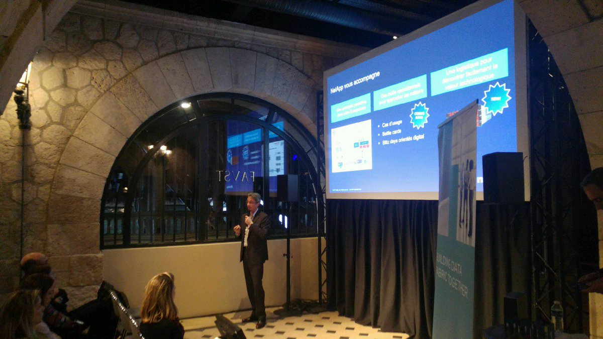 NetAppFrance's tweet photo. "#NetApp accompagne ses partenaires" @JChPoncet #dataful #DatafulNight #PartnerExecutiveForum https://t.co/m4rQV26Ijo
